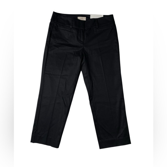 LOFT Pants - Ann Taylor Loft Petites Black Pants Womens 0P Original Crop NWT